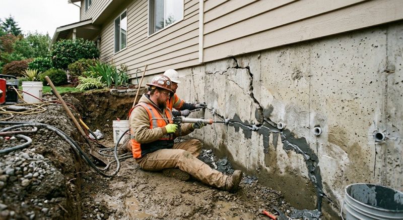 Basement Foundation Repair in Guilford, CT