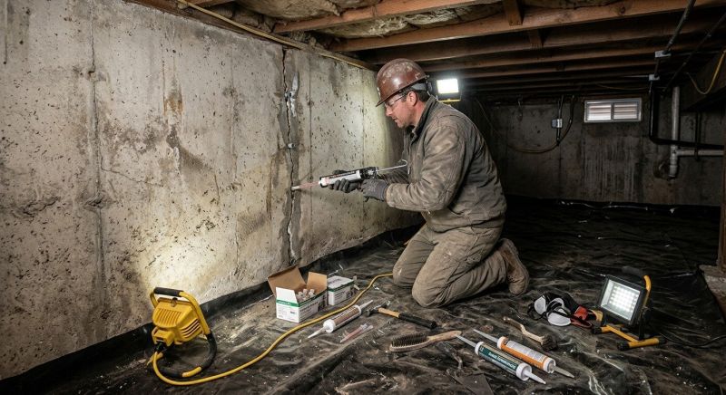 Basement Foundation Repair in Sandy Hook, CT
