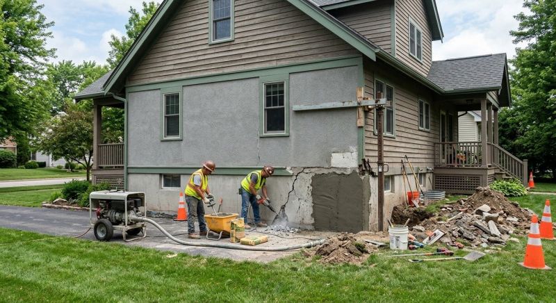 Building Foundation Repair in Bethany, CT
