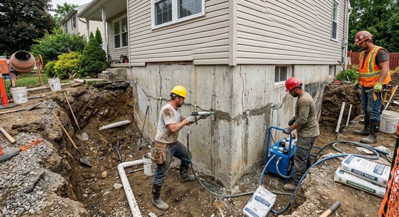 Concrete Foundation Repair in Middlebury, CT
