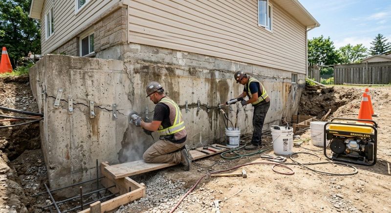 Concrete Foundation Repair in Woodbridge, CT