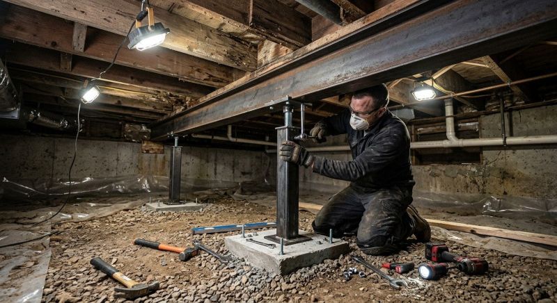 Crawlspace Structural Repair in New Haven County, CT