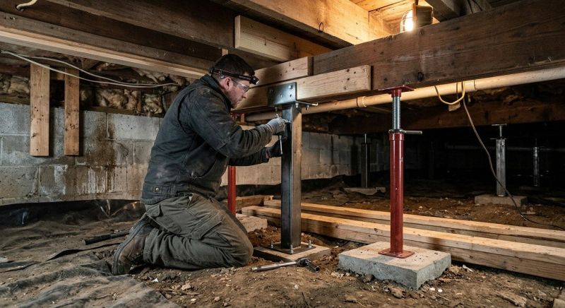 Crawlspace Structural Repair in New Haven County, CT