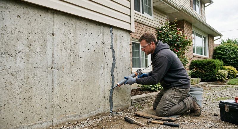 Foundation Crack Sealing in New Haven County, CT