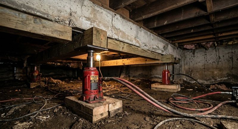 Foundation Jacking in Berlin, CT