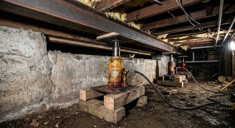 Foundation Jacking in Clinton, CT