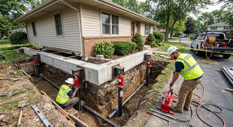 Foundation Jacking in Monroe, CT