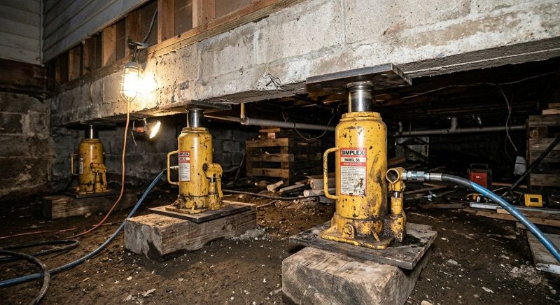 Foundation Jacking in Oakville, CT
