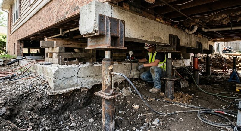 Foundation Lifting in Berlin, CT