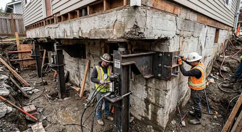Foundation Lifting in Haddam, CT
