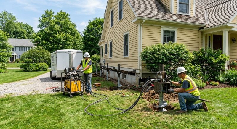 Foundation Lifting in Sandy Hook, CT