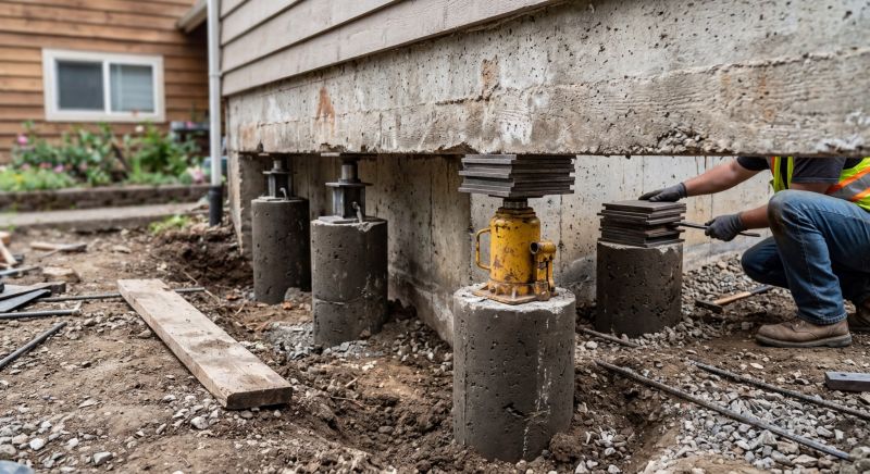 Foundation Pier Leveling in New Haven County, CT