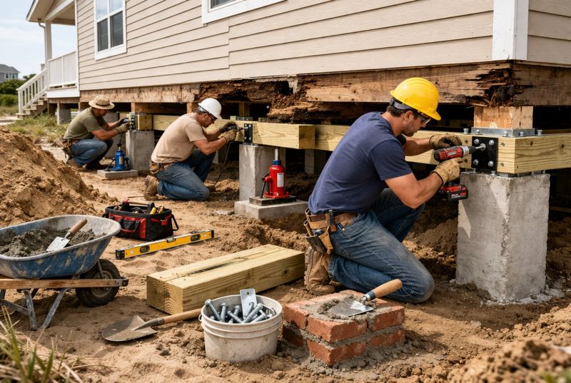 Foundation Raising in Sandy Hook, CT
