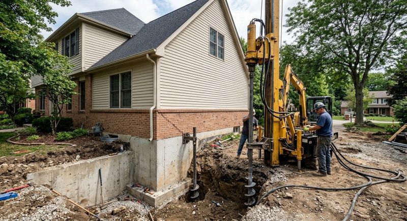 Helical Piers Installation in New Haven County, CT