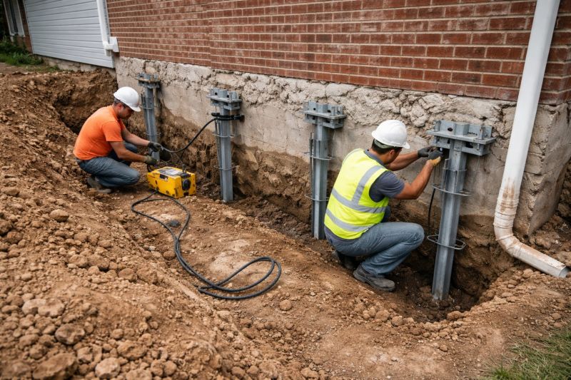 Helical Piers Installation in New Haven County, CT
