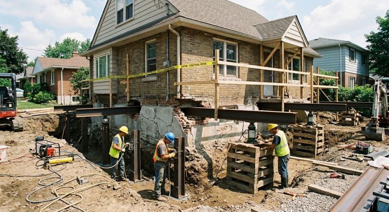 House Foundation Repair in Woodbridge, CT
