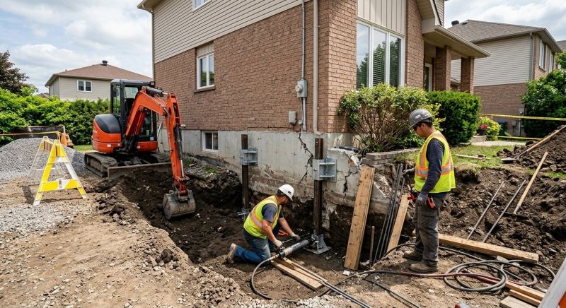 House Foundation Repair in Woodbridge, CT
