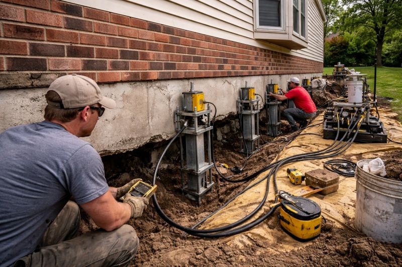 Settling Foundation Service in Easton, CT