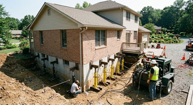 Sinking Foundation Lifting in New Haven County, CT