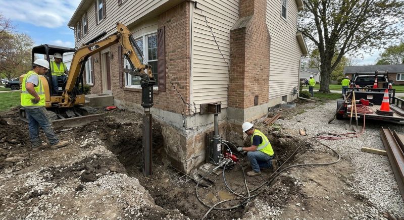 Sinking Foundation Repair in Madison, CT