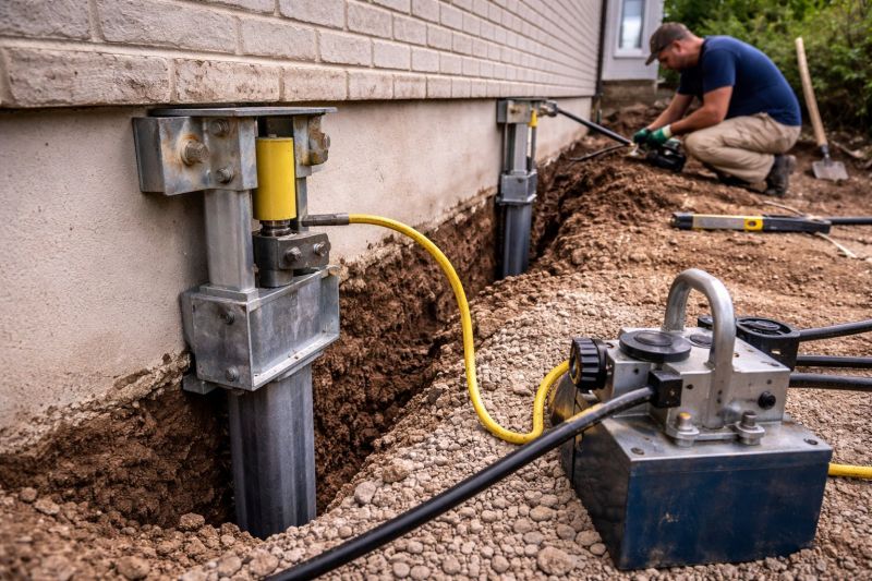 Sinking Foundation Repair in Meriden, CT