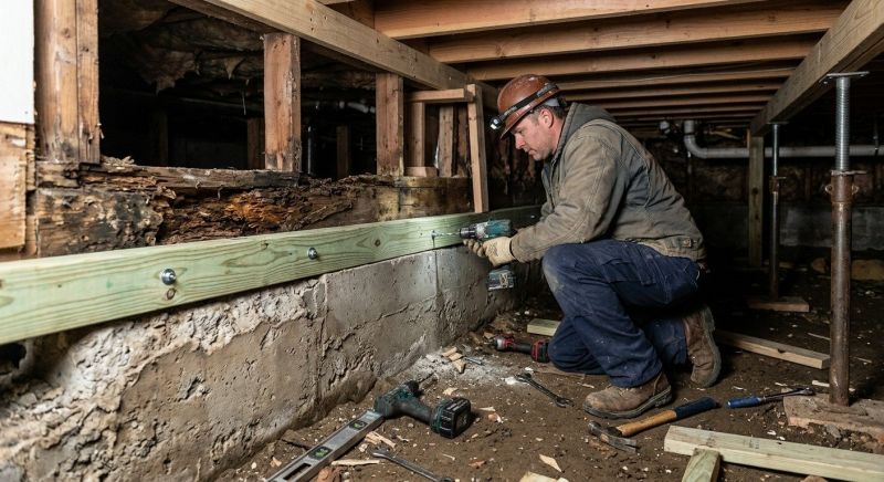 Sinking Foundation Repair in Milford, CT