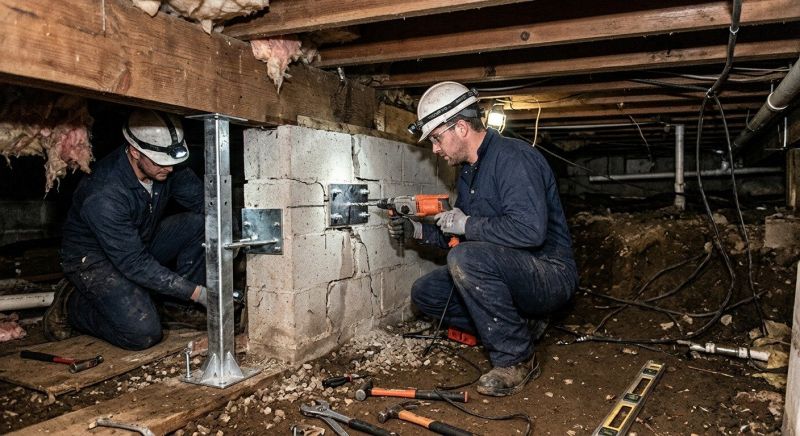 Structural Foundation Repair in Sandy Hook, CT